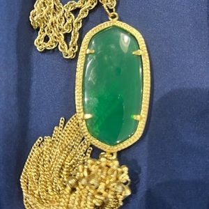 Kendra Scott Gold Vermeil Chain Pendant & Tassel gently used